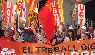 Manifestació comarcal en defensa de l'ocupació i la indústria.