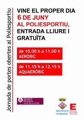 L'obertura de les piscines enceta la temporada d'estiu del Poliesportiu Municipal.