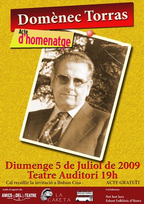 Acte d'homenatge a Domènec Torras i Puig .