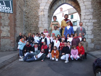 Els Gegants de Ripollet visiten Elna.