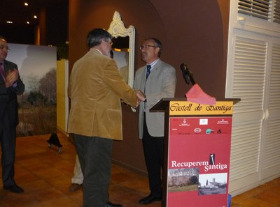 Homenatge a l'expresident del CTT Ripollet, Joan Arnau.