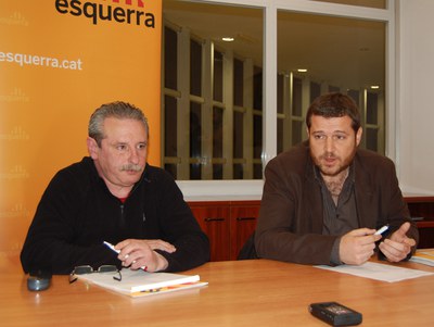 Autonòmiques 2010 El diputat d'ERC Marc Sanglas presenta les propostes de partit a Ripollet.
