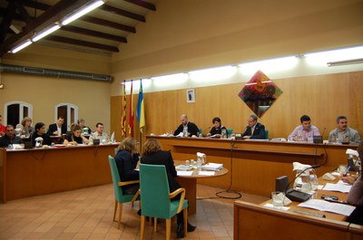 Acords del Ple municipal d'octubre de 2011.