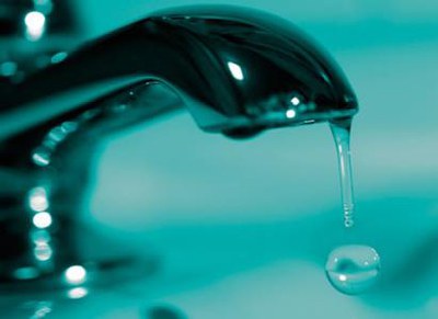 Tall de subministrament d'aigua.