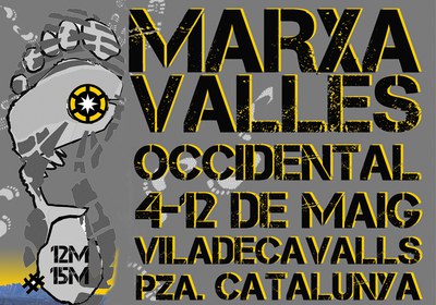 El Vallès fa una marxa per cridar a la mobilització del 12M.