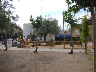 Visita a diverses obres del Patronat Municipal d'Ocupació.
