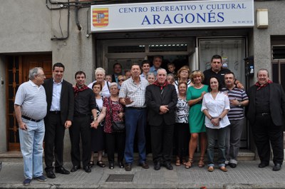 El bisbe de Terrassa visita el Centro Aragonés de Ripollet.