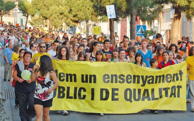 Convocada per a aquest dimarts una protesta de la comunitat educativa contra les retallades.