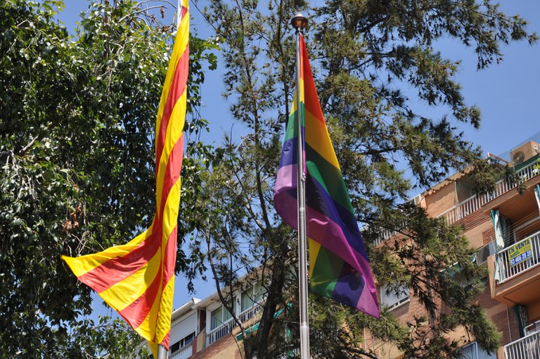 La bandera LGTBI ja oneja a l'Ajuntament