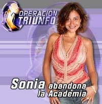 Sonia diu adéu a Operación Triunfo.