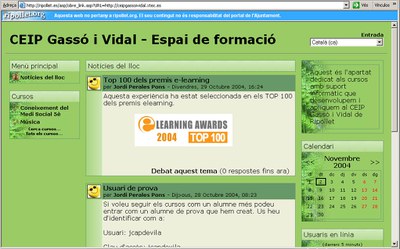 El CEIP Gassó i Vidal opta als premis eLearning.