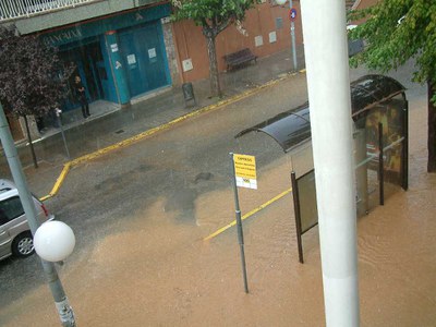 Tempesta de 61 litres en una hora.