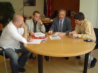 Trobada amb la Unió de Botiguers per a la millora de la seguretat.