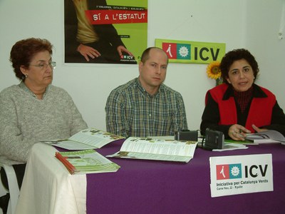 MUNICIPALS 2007: ICV fa un balanç positiu de la feina feta com a membres del govern local.