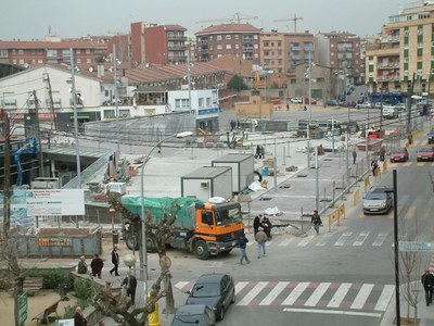 Noves fases del projecte d'urbanització de la plaça de Pere Quart i el Mercat.