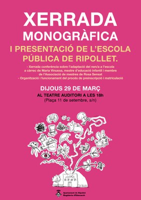 Xerrada sobre l'escola pública a Ripollet.