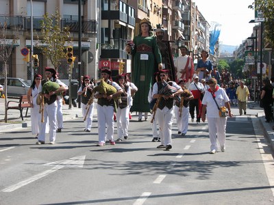 Colles geganteres de dins i fora de Catalunya participen a la XVII Plantada de Gegants.