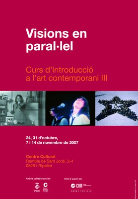 El PMCiJ inicia el 24 d'octubre el curs “Visions en paral·lel”.