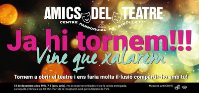 Amics del Teatre torna diumenge a l'escenari del Centre Parroquial amb l'espectacle "Vine, que xalarem!".