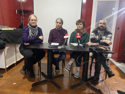 D'esquerra a dreta: Sílvia Soler, José Maria Osuna, Txell Caler i Oriol Mor.