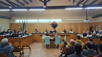 El Ple Municipal de l'Ajuntament aprova per unanimitat un projecte de remodelació de voreres al barri de Tiana i Pont Vell.