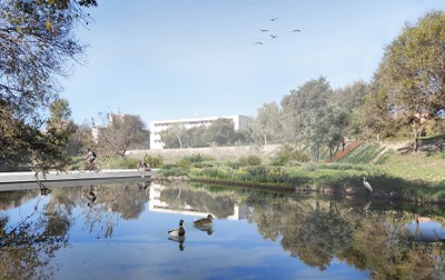El projecte de la passera sobre el riu Sec millorarà l'entorn mediambiental.