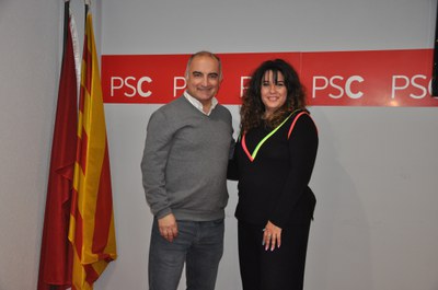 Luis Tirado (cap de llista del PSC de Ripollet) i Bárbara González (independent).