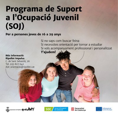En marxa el Programa de Suport a l’Ocupació Juvenil (SOJ) a Ripollet.