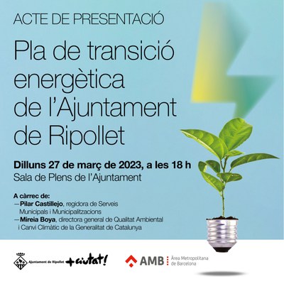 Es presenta el Pla de Transició Energètica de Ripollet.