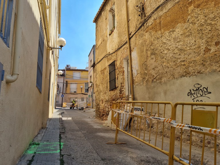 Iniciades les obres de reurbanització del carrer de la Sagrera