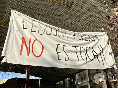 La Generalitat accepta no fusionar les escoles Clavé i Escursell.