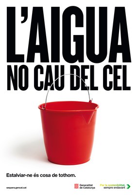 Imatge de la campanya d'estalvi d'aigua. Foto: Generalitat de Catalunya..