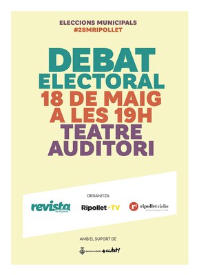 Ripollet Ràdio i la "Revista de Ripollet" coorganitzen el debat de candidats a les Municipals.