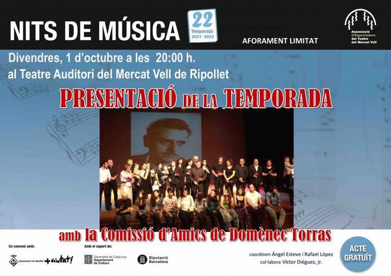 Nits de Música inaugura la seva nova temporada amb dues grans novetats