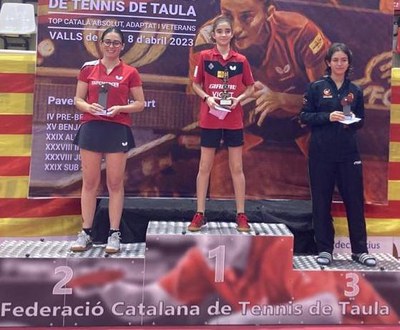 Marta Peñarando, al podi de Top Català Absolut. Foto: CTT Ripollet..
