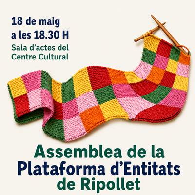 Nova convocatòria de la Plataforma d'Entitats de Ripollet.