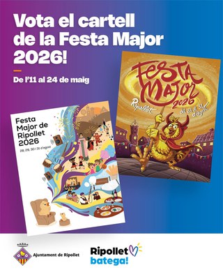 Obert el període de votació per escollir el cartell de la Festa Major de Ripollet 2026.