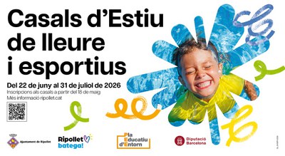 Prop de 1.700 places conformen l’oferta de casals d’estiu 2026.