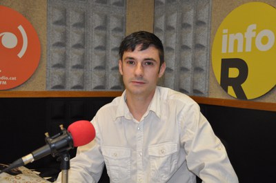 Daniel López, cap de llista de Renaixença Nacional Catalana, en l'entrevista a Ripollet Ràdio..