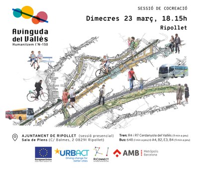Ripollet acull aquest dimecres una nova sessió de cocreació del projecte de l'Avinguda del Vallès.