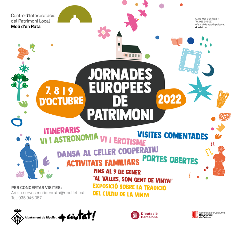 Ripollet celebra aquest cap de setmana les Jornades Europees del Patrimoni 2022