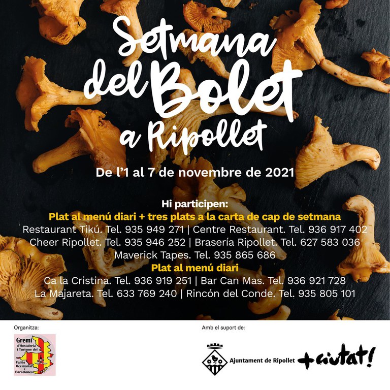 Ripollet celebra la seva primera Setmana del Bolet