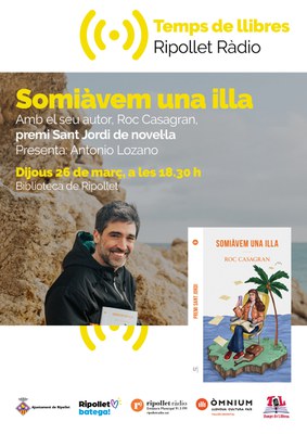 Temps de Llibres entrevistarà a Roc Casagran, premi Sant Jordi de novel·la.