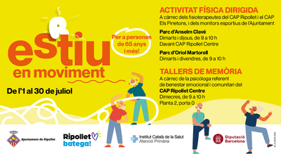 Torna 'Estiu en moviment’ per promoure l’activitat física de les persones majors de 65 anys.