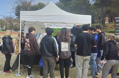 Uns 500 alumnes de 4t d'ESO han assistit aquest matí a la 4a Mostra d’Educació Postobligatòria.