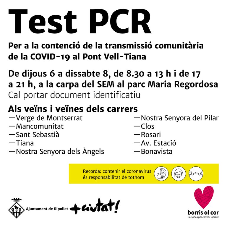 Preguntes i respostes sobre els tests PCR