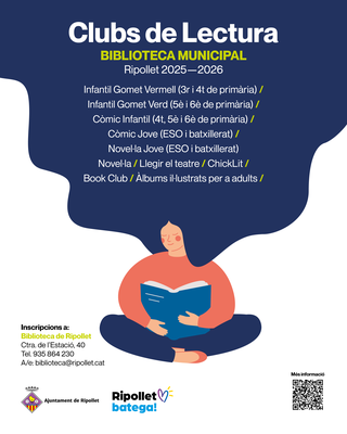 La Biblioteca de Ripollet obre inscripcions als clubs de lectura del curs 2025-2026.
