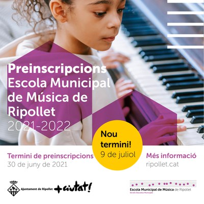 En marxa la preinscripció de l’Escola Municipal de Música.