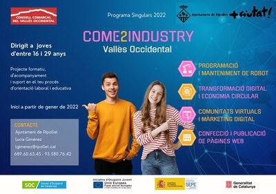 Ripollet inicia el Projecte Singulars, dirigit a persones entre 16 i 29 anys amb vocacions industrials.