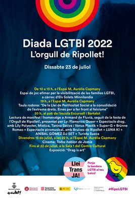 Cartell Diada LGTBI 2022 L'Orgull de Ripollet!